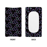 Lights Heart Pattern Print Changing Pad Cover