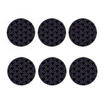 Lights Heart Pattern Print Coaster Set