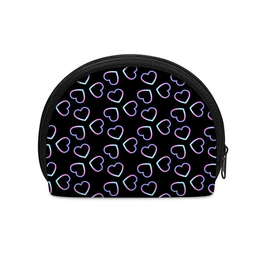 Lights Heart Pattern Print Coin Purse