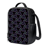 Lights Heart Pattern Print Crossbody Lunch Bag