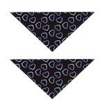 Lights Heart Pattern Print Dog Bandana