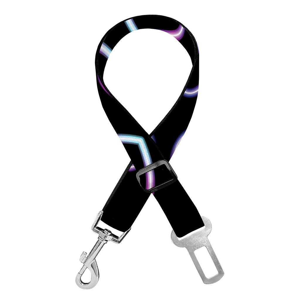 Lights Heart Pattern Print Dog Seat Belt