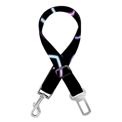Lights Heart Pattern Print Dog Seat Belt