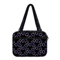 Lights Heart Pattern Print Double Strap Bible Bag