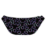 Lights Heart Pattern Print Fanny Pack