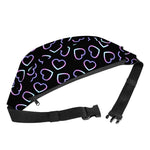 Lights Heart Pattern Print Fanny Pack