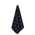 Lights Heart Pattern Print Hand Towel