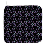 Lights Heart Pattern Print Hand Towel