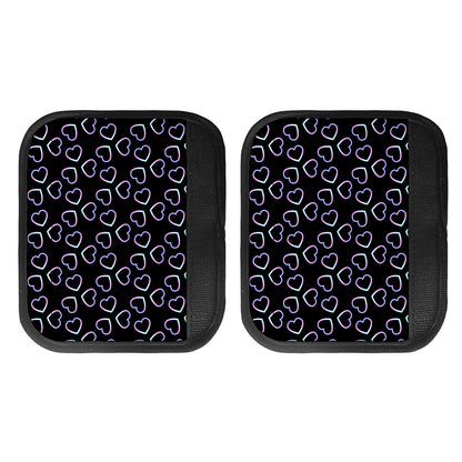 Lights Heart Pattern Print Handle Covers
