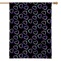 Lights Heart Pattern Print House Flag