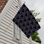 Lights Heart Pattern Print House Flag