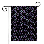 Lights Heart Pattern Print House Flag