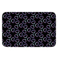 Lights Heart Pattern Print Indoor Door Mat