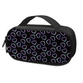 Lights Heart Pattern Print Portable Cooler Travel Case