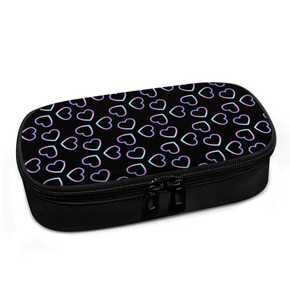 Lights Heart Pattern Print Insulin Cooler Travel Case