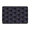 Lights Heart Pattern Print Kitchen Mat