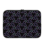 Lights Heart Pattern Print Laptop Sleeve
