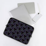 Lights Heart Pattern Print Laptop Sleeve
