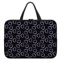 Lights Heart Pattern Print Laptop Sleeve With Handle