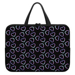 Lights Heart Pattern Print Laptop Sleeve With Handle