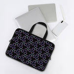 Lights Heart Pattern Print Laptop Sleeve With Handle