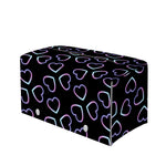 Lights Heart Pattern Print Leather Tissue Box Cover