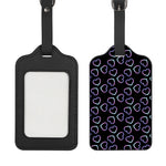 Lights Heart Pattern Print Luggage Tag