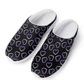 Lights Heart Pattern Print Mesh Casual Shoes