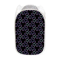 Lights Heart Pattern Print Mesh Laundry Hamper