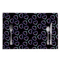 Lights Heart Pattern Print Placemat
