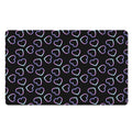 Lights Heart Pattern Print Polyester Doormat