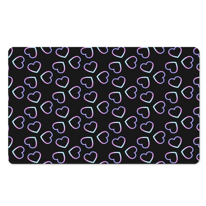 Lights Heart Pattern Print Polyester Doormat
