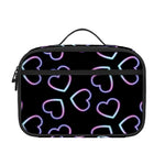 Lights Heart Pattern Print Portable Lunch Bag