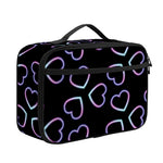 Lights Heart Pattern Print Portable Lunch Bag