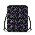 Lights Heart Pattern Print Rectangular Crossbody Bag