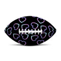 Lights Heart Pattern Print Rugby Ball