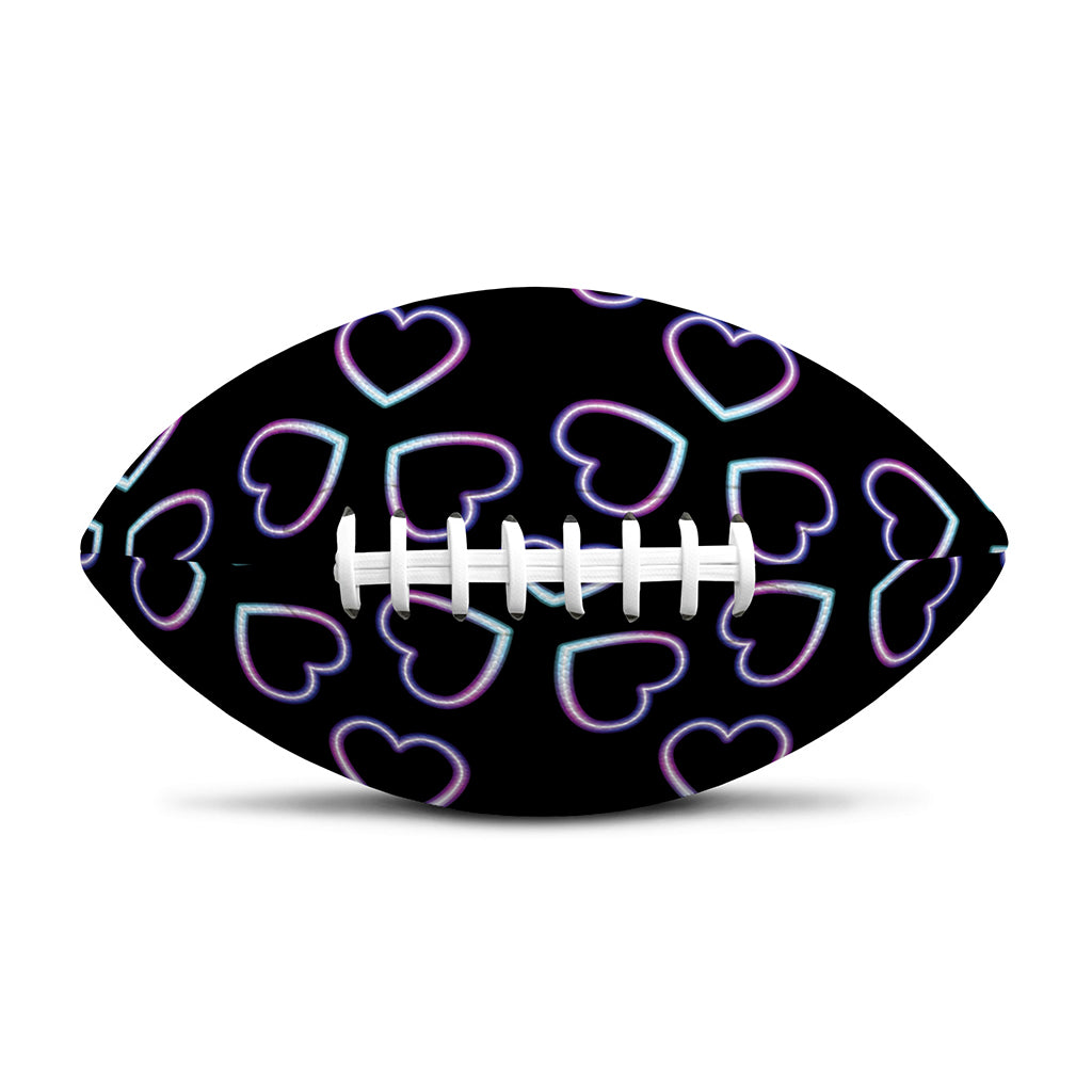 Lights Heart Pattern Print Rugby Ball