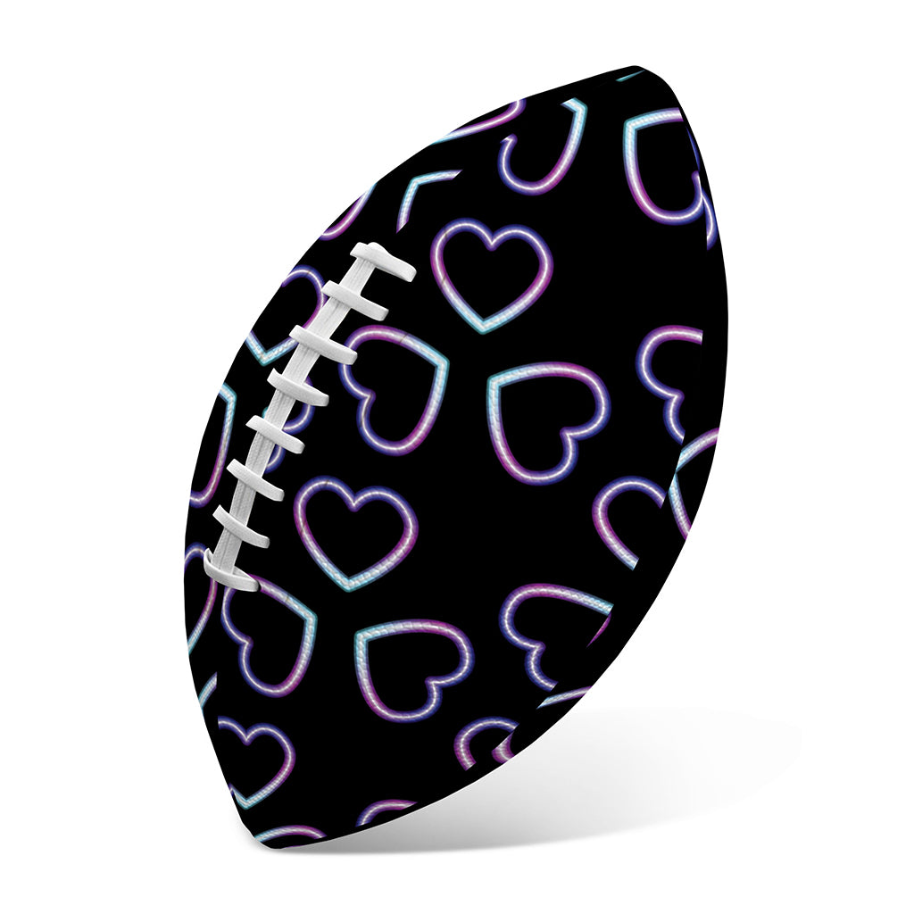 Lights Heart Pattern Print Rugby Ball