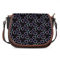 Lights Heart Pattern Print Saddle Bag