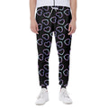 Lights Heart Pattern Print Joggers