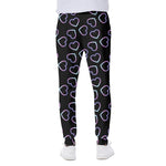 Lights Heart Pattern Print Scuba Joggers