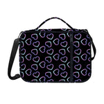 Lights Heart Pattern Print Shoulder Strap Bible Bag