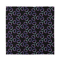 Lights Heart Pattern Print Silk Bandana