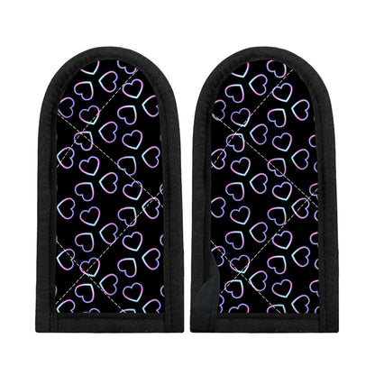 Lights Heart Pattern Print Skillet Handle Cover