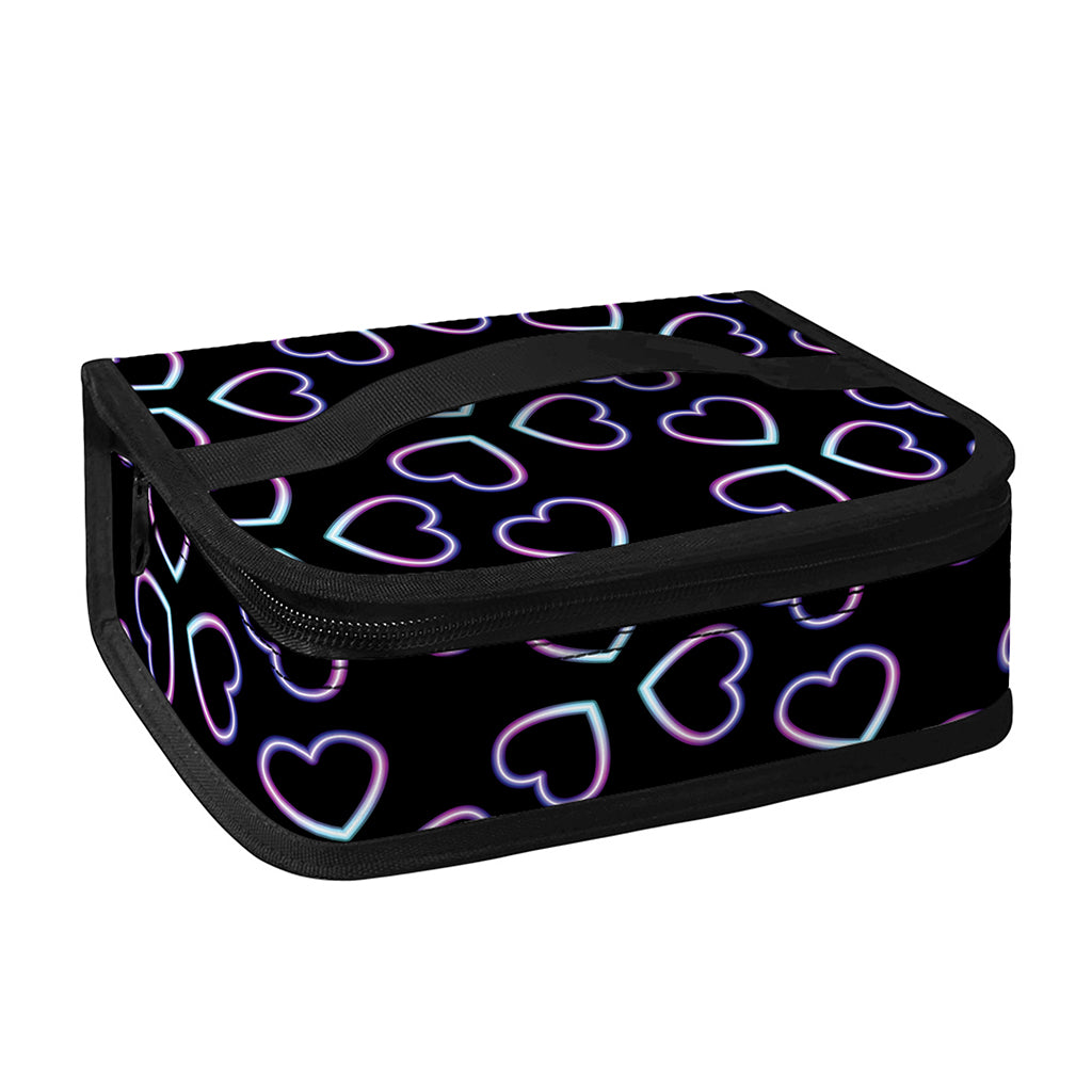 Lights Heart Pattern Print Small Lunch Bag