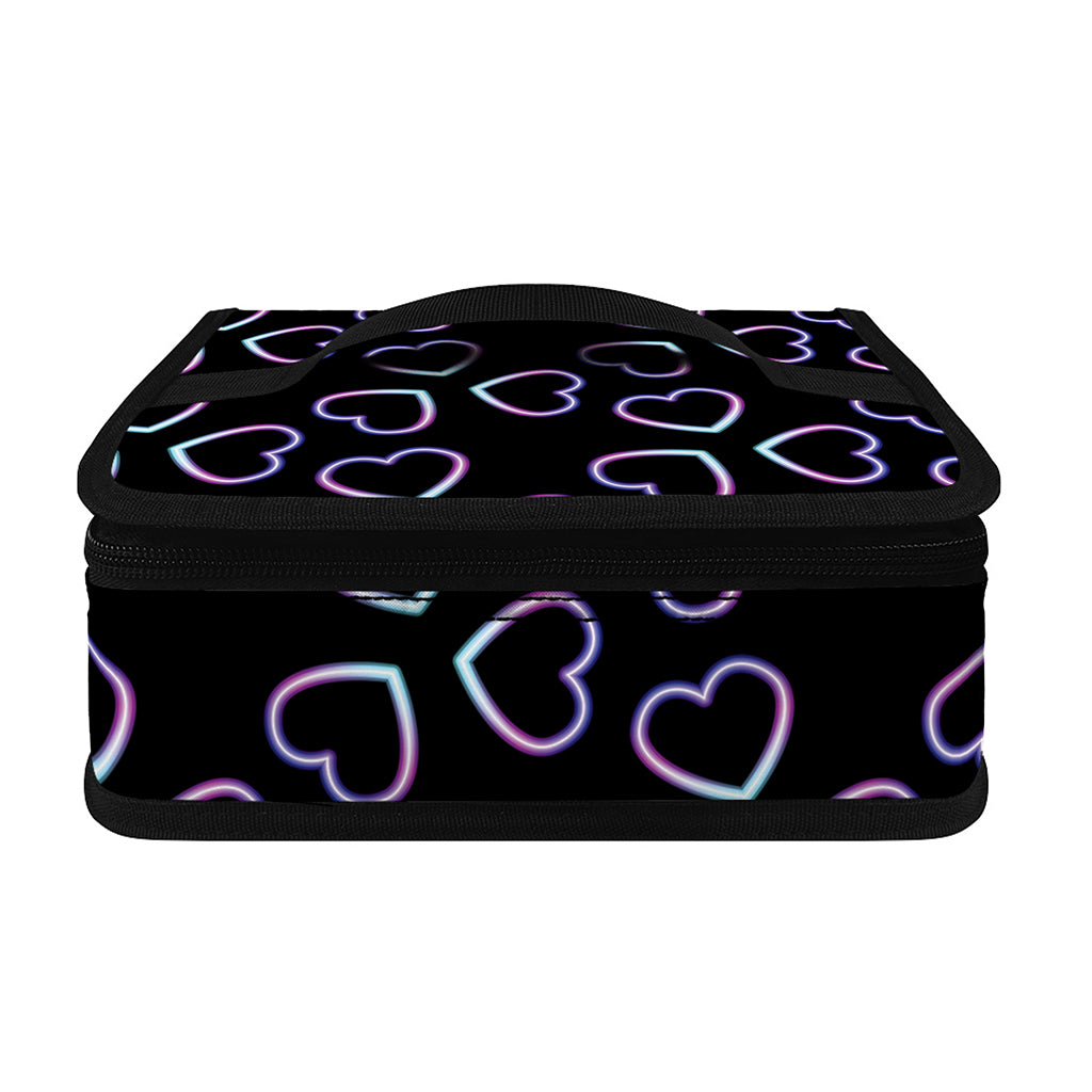 Lights Heart Pattern Print Small Lunch Bag