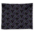 Lights Heart Pattern Print Tapestry