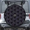 Lights Heart Pattern Print Tire Cover With Camera Hole