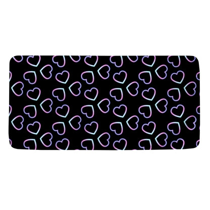 Lights Heart Pattern Print Towel