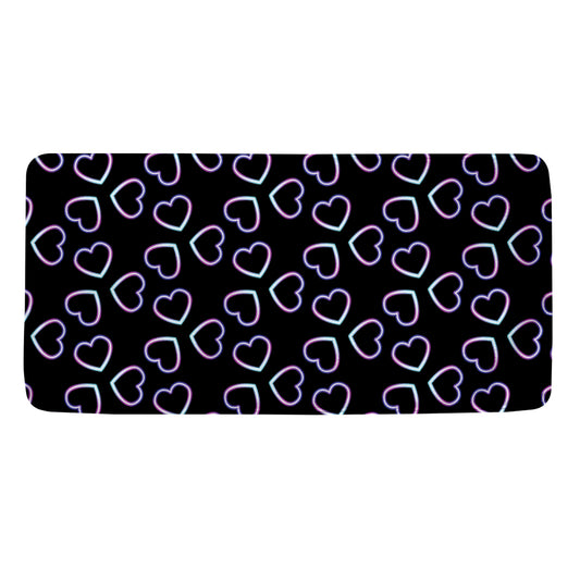 Lights Heart Pattern Print Towel
